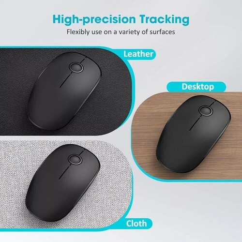 Victsing V8 Wireless Mouse 2.4G Slim Cordless Mice Optical Scroll PC Laptop Mac - Picture 3 of 16