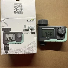 Rainpoint 1-Zone Water Timer ITV105 Water/Rustproof Rain Delay Watering