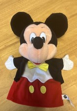 Vintage Mattel 1993 Mickey Mouse Disney Plush Hand Puppet EUC
