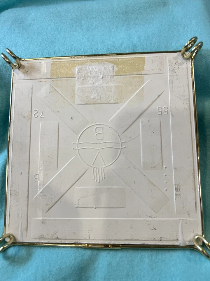 Ветряная мельница береговая линия 17 века 6 x 6 дюймов декоративная плитка/металлическая накидка ручной росписи - Изображение 3 из 4