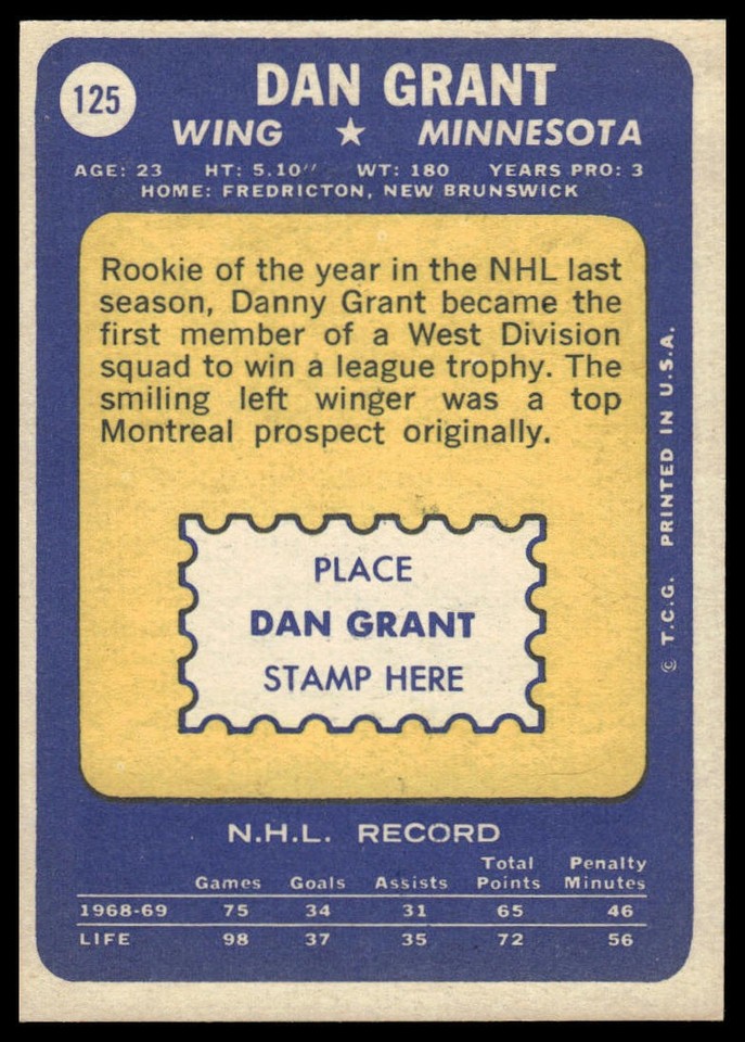 196970 Topps 125 Dan Grant eBay