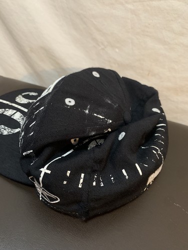 Oakland Raiders fitted size 7 1/8 new era hat Reebok back field markers Lines - Picture 2 of 8