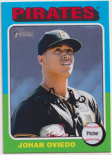 2024 Topps Heritage #104 Johan Oviedo Pittsburgh Pirates