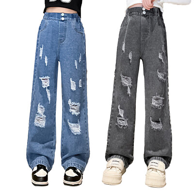 Baggy Pants SEAUR Girls Jeans Plus Size Jeans Vintage Baggy Jeans