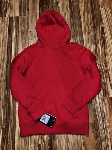 Nike NEW Sweatshirt Cotton Boys Sz 6 Hoodie Crewneck Red Blue - Picture 7 of 9