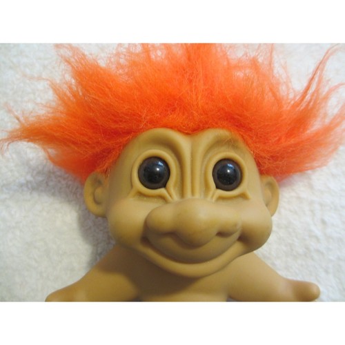 MUÑECA TROLL DE PELO NARANJA DE COLECCIÓN DE RUSS 7 PULGADAS - Imagen 2 de 5
