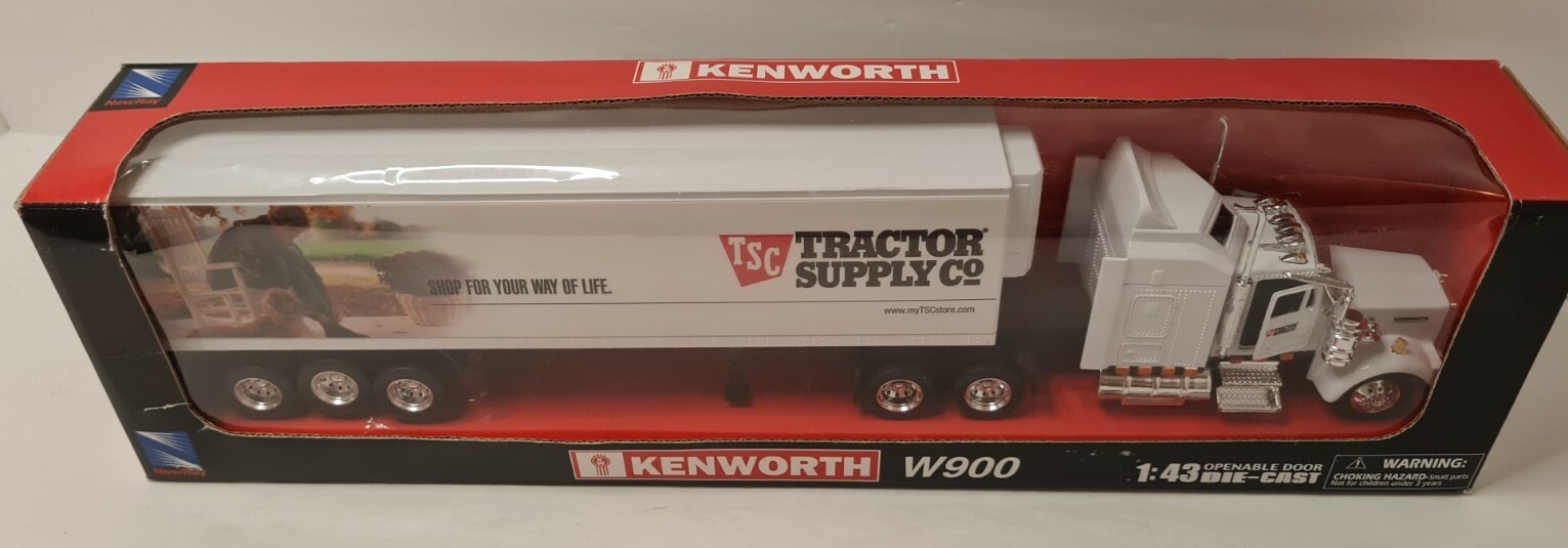 Kenworth W 900 1:43 Scale Die Cast Tractor Supply Co. Semi Truck Long  Hauler 93577153439 | Ebay