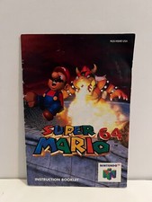 Super Mario 64 Nintendo 64 N64 Instruction Booklet - Manual Only  No Game 