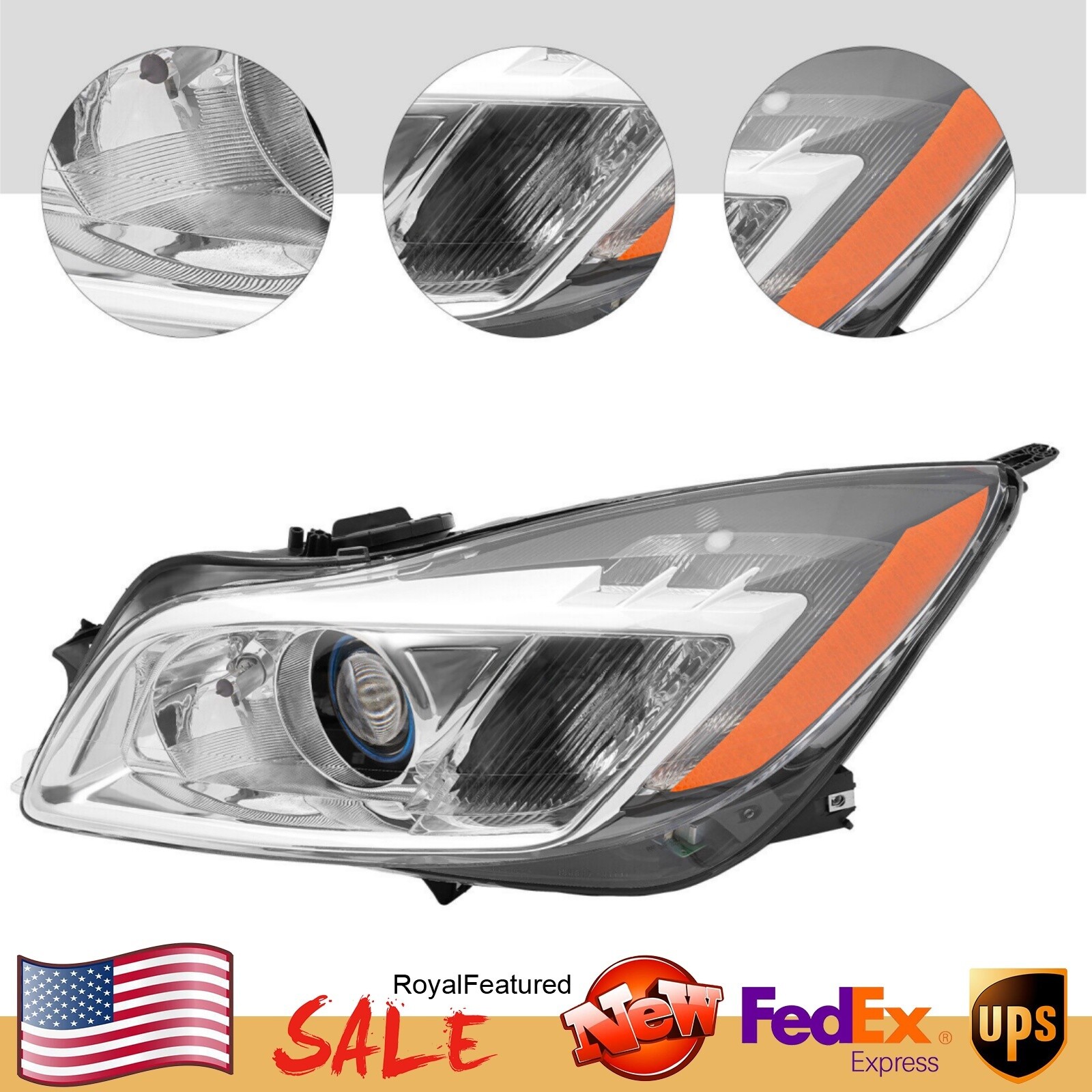 for 2009-2012 Buick Regal HID/Xenon Projector Headlight Driver Side Headlamp LH