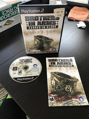 Brothers in Arms: Earned in Blood - Playstation 2 PS2 Game - Complete D14