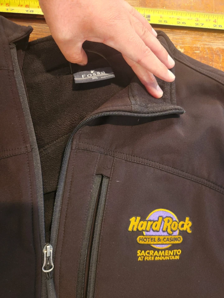 Hard Rock Hotel & Casino Black Jacket XXL Sacramento California #S4 - Image 3 of 4