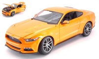 Maisto 1/18 Ford Mustang Gt 2015 Orange Statisches Modell Diecast