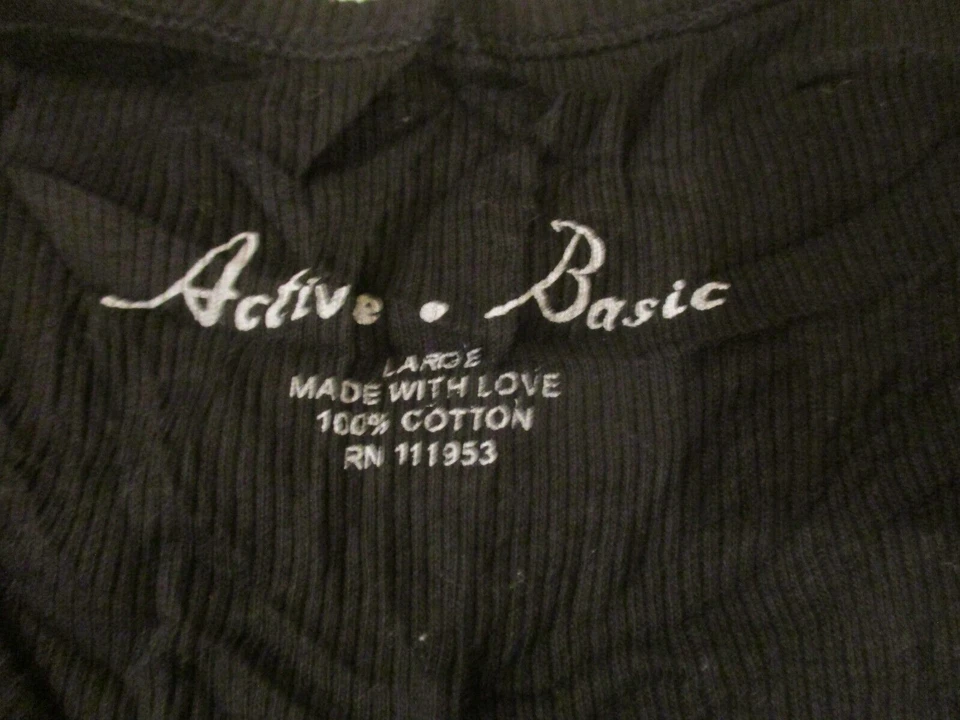 Womens active basic black tank top sz l - Image 2 of 4