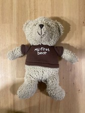 Carters My First Bear Plush Tan Teddy Brown Shirt Stuffed Animal Toy Lovey 61272