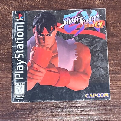 Street Fighter Plus A Ex Alpha PS1 Playstation 1 PS One Instruction Manual Only