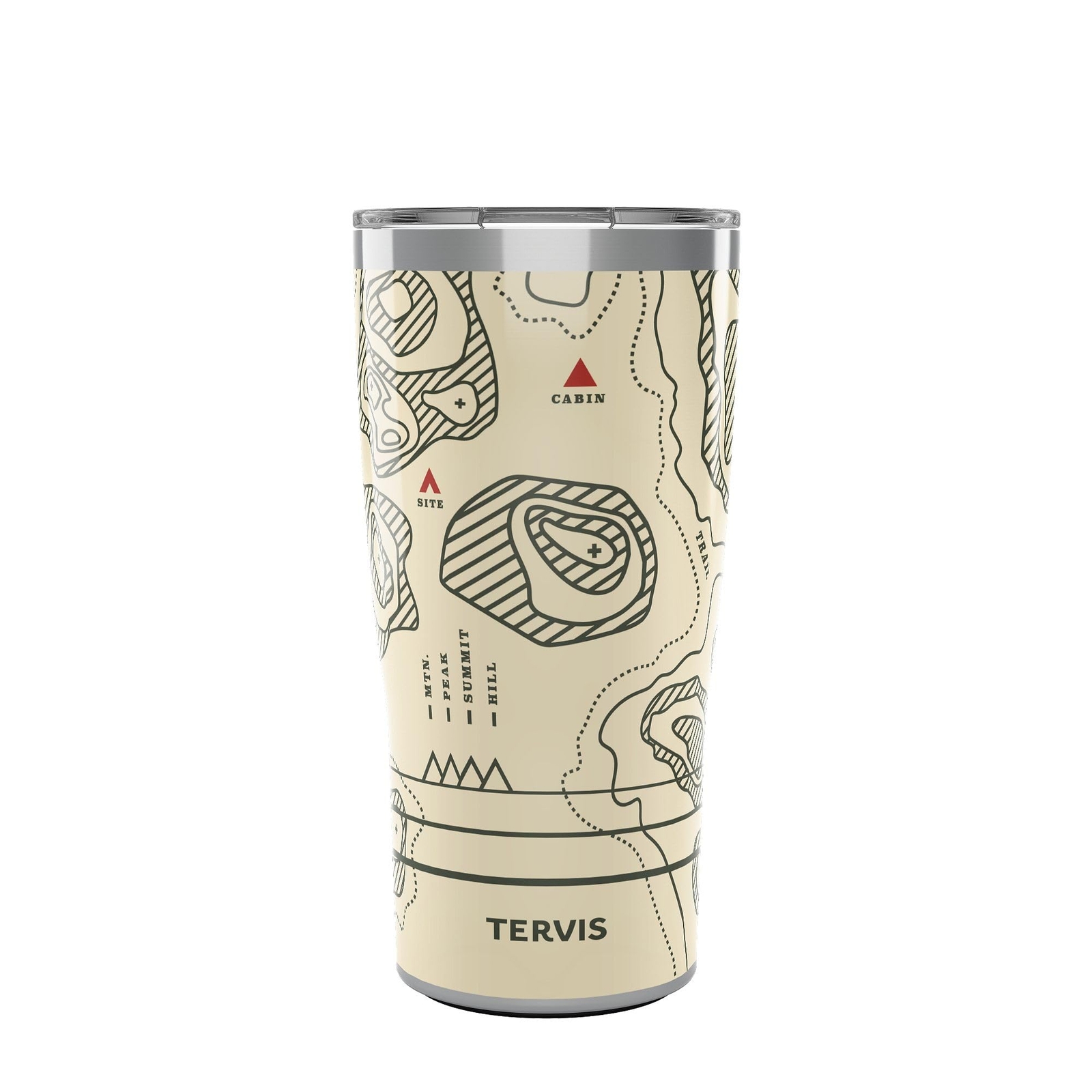 Trail Map Insulated Tumbler, 20oz, Stainless Steel