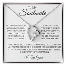 To My Soulmate Necklace, Gift for Girlfriend, Gifts for Her, Christmas Gift