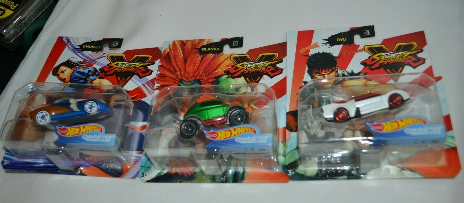 Hot Wheels Street Fighter V CARROS DE PERSONAGENS RYU/Chun-Li CARRO NOVO EM  FOLHA 887961812190