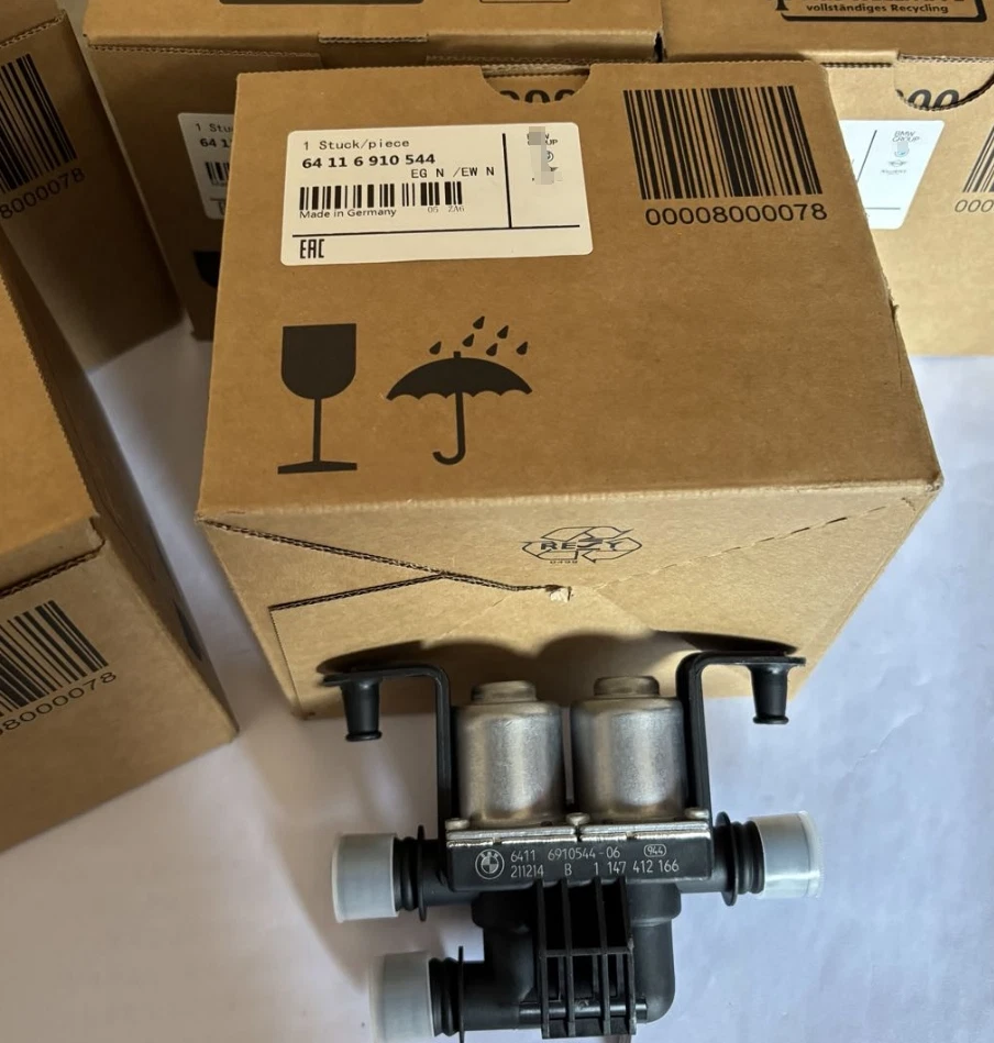 64116910544 para BMW E53 E70 E71 X5 X6 2003-17 Válvula de control de calefacción de agua Foto 4 de 4