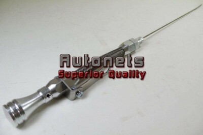 55-79 SBC Small Block Chevy Flexible Oil Pan Dipstick Billet Aluminum Handle