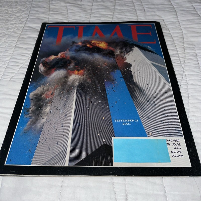 TIME MAGAZINE 9/11,  September 11, 2001,  9-11 Address Label Redacted