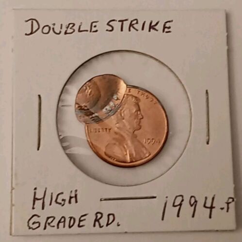 Rare 1994 Double Struck LINCOLN PENNY Two Complete Strikes Not A Off Center! - Picture 3 of 4