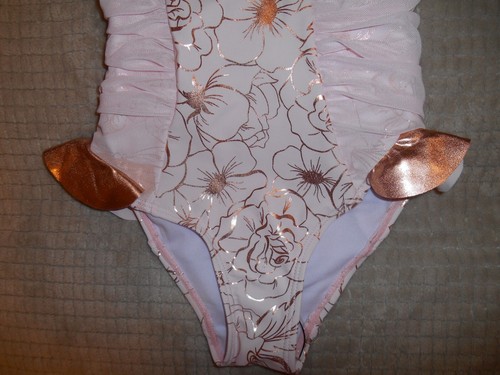 BELLE BEAUTY & THE BEAST SWIMSUIT BATHING SUIT LITTLE GIRL SIZE 4 NWT DISNEY - Picture 10 of 10