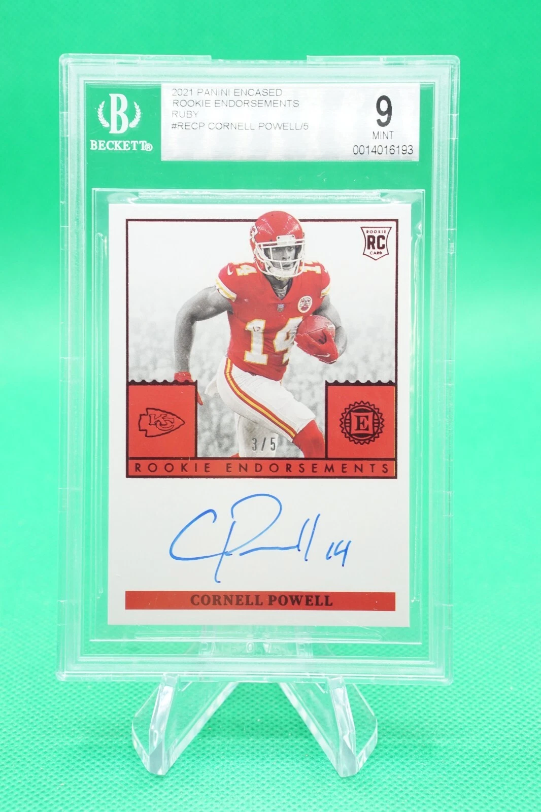 Cornell Powell Panini Encased Rookie Endorsements #RECP Base