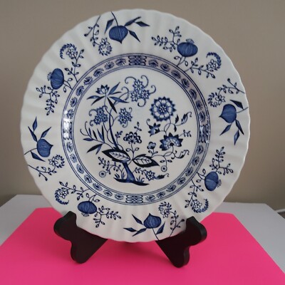Vintage J&G Classic JG Meakin Blue Nordic Hand Engraving England