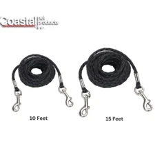 Coastal Pet Poly Petite Dog Outdoor Tie Out, Black 