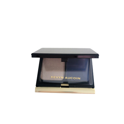 Kevyn Aucoin The Eye Shadow Duo #206 Taupe Shimmer Blackened Blue Smudges No Box