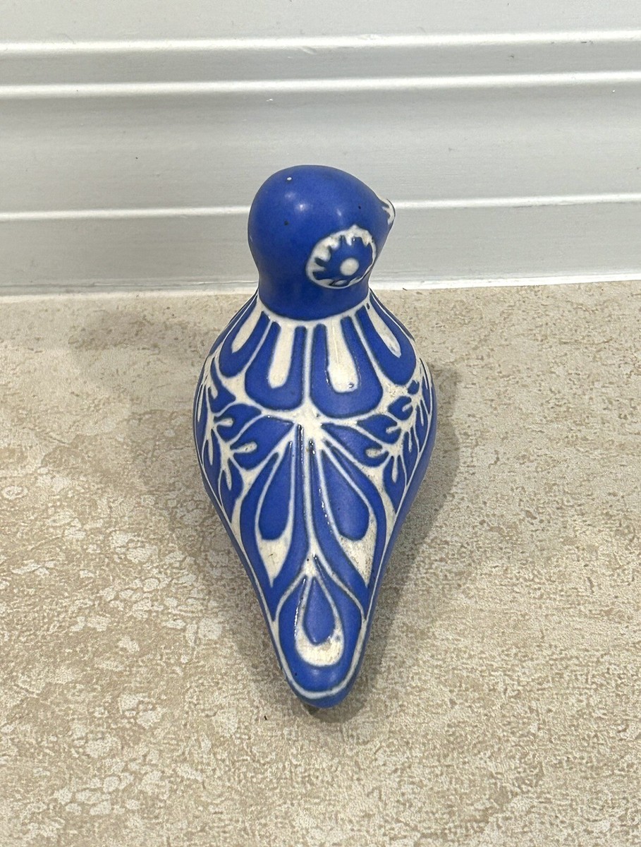 PABLO ZABAL パブロザバル 鳥 孔雀 ピーコック 青釉陶器 ビンテージ PABLO ZABAL パブロザバル 鳥 孔雀 ピーコック 青釉陶器
