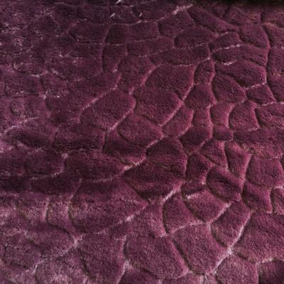 Stoff Material Kunstfell Micro STEPPING STONE - WEINROT WEINROT