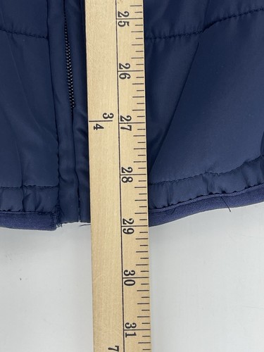 Chaps Packable Light Vest Sleeveless Jacket Mens Size Medium Blue Fast Shipping - Picture 6 of 6