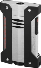 S.T. DUPONT DEFI EXTREME BRUSHED CHROME TORCH LIGHTER / 021403 ** NEW in BOX **