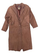Adventure Bound Western Long Jacket Thermal Beige Suede Brown M Thinsulate