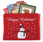 Christmas Gifts for Daughter Sister Her Large Red Snowman Keepsake Card Holder