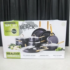 Brand New GreenPan Reserve 16 pc Healthy Ceramic Nonstick Cookware