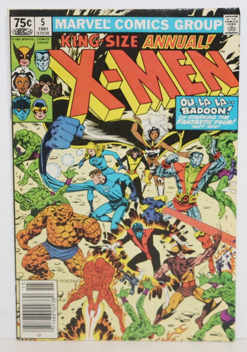 Uncanny X-Men Annual #5 - Marvel Comics 1981 Newsstand - Fantastic
