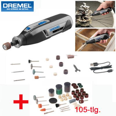 DREMEL Akku Multitool Multifunktionswerkzeug LITE Set 120 Zubehöre