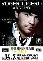 Roger Cicero - MäNnersachen, Frankfurt 2007 | Konzertplakat | Poster