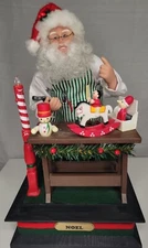 VTG Santa Christmas songs with light