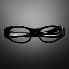 Vintage Mod Black Cat Eye Eyeglass Frames Glasses