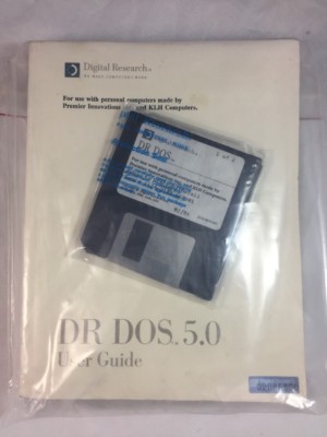 NEW DOS 5.0 Vintage Collectible Digital Research 3.5'' Disk DR DOS 5 Rare 1991-92