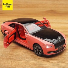 Modellino auto di lusso in lega 1/24 Rolls Royce Spectre pressofuso veicoli giocattolo per bambini rosso