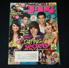 J-14 Magazine March 2010 Justin Bieber Selena Taylor Swift Lautner Miley Liam