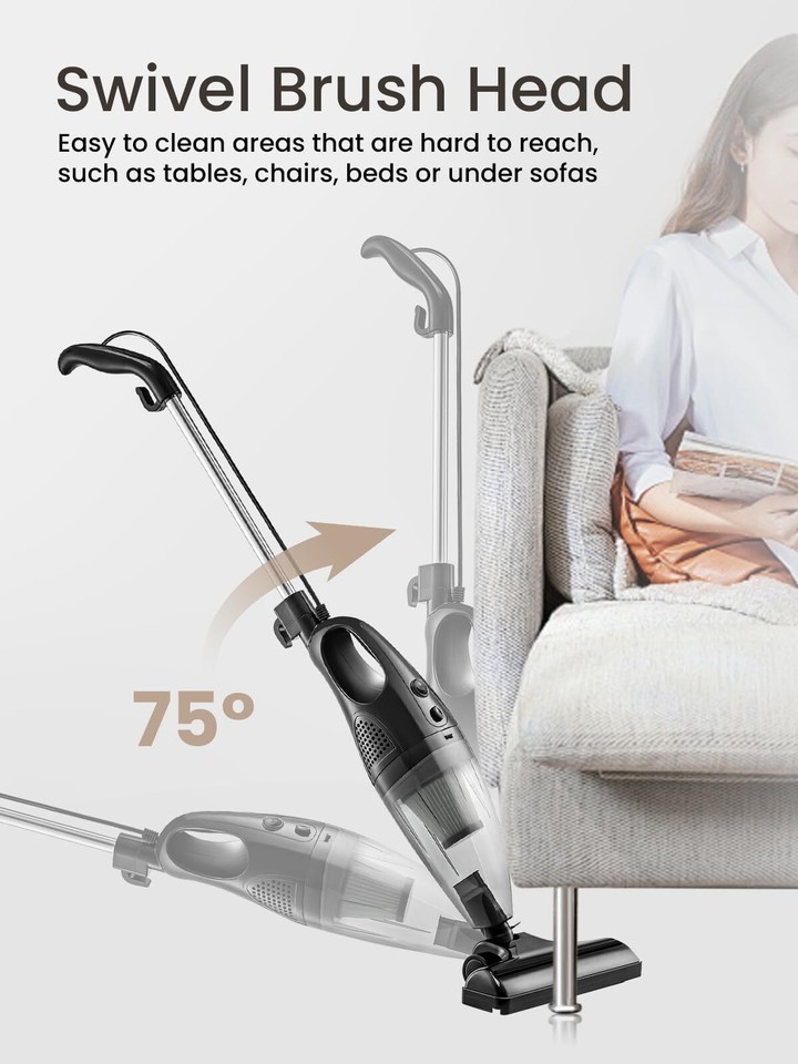 2 in1 Stick Handheld Vacuum Cleaner 1000W Corded Handheld Lightweight