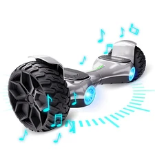 8.5" Off Road Hoverboard for Kids Self Balancing Scooter Bluetooth &LED Lights