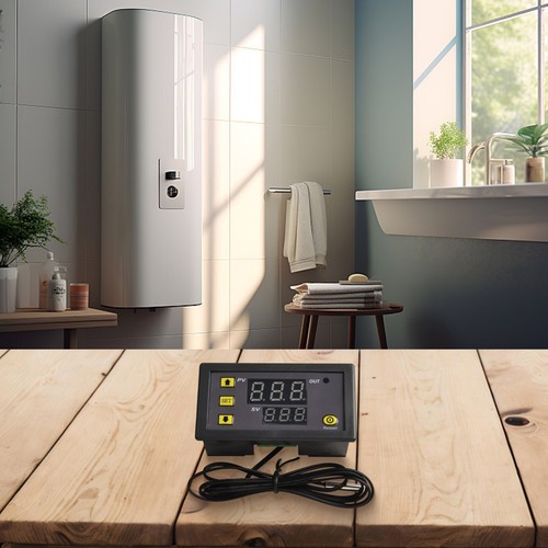 Relay Digital Controller Temperatur Regler Wasserdicht Temperaturf??hler DC 12V - Bild 9 von 12