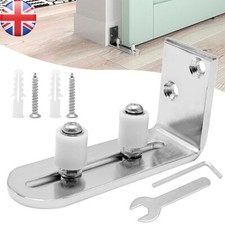 Wall Mount Sliding Rail Barn Wood Door Floor Guide Roller Track with Screw Sets